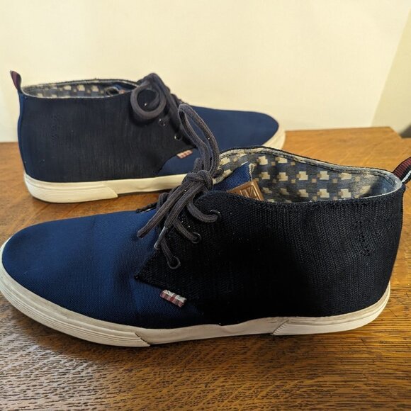 Bristol Chukka Denim & Canvas Midtop Sneakers Two Tone 11.5 - Picture 9 of 9